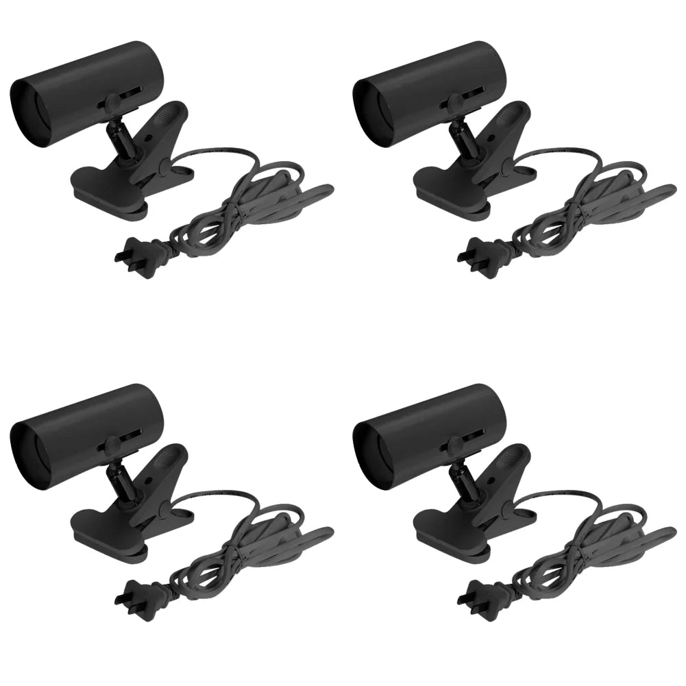 Turtle Fish Tank Reptile Heating Light Holder 360 Degree Rotation E27 Lamp-socket Clip-on Bulb with Lamp Clip Cover уф лампа для