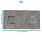 Super Absorbent Big Puppy Pet Dog Towel Bathrobe Bath Towel Microfiber Quick-Drying for Drying Dog Cat Bath Towel Bath Supplies