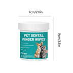 Pet Cleaning Product Disposable Finger Toothbrush Pet Teeth Cleaning Finger Covers Gentle Wet Wipes Fresh Breath Orals Cleaning