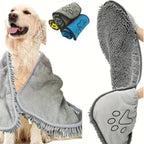 Large Absorbent Quick-Drying Pet Cat Dog Bath Towel Golden Hair Blanket Teddy Small Dog Bath Supplies