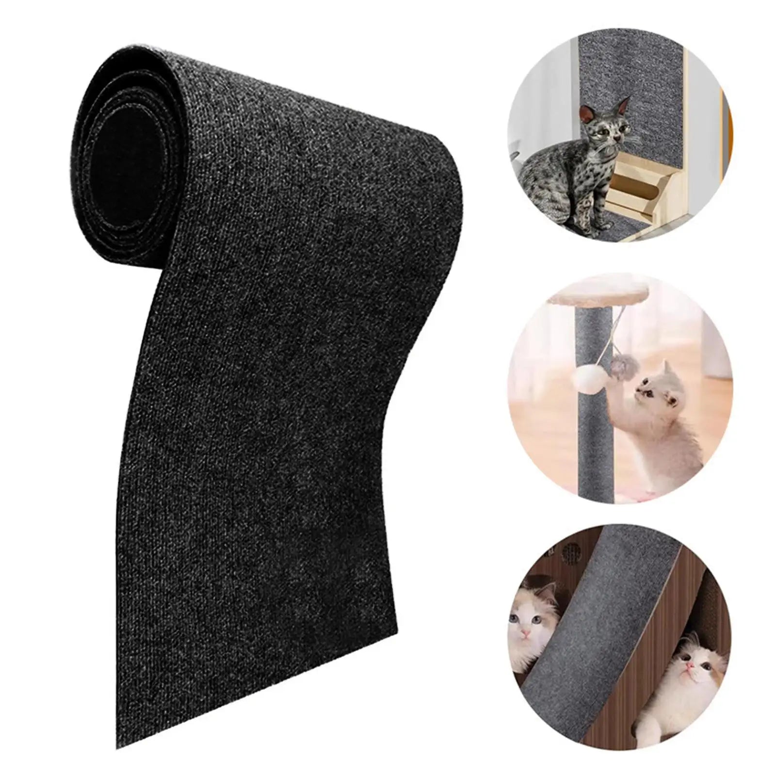 Trimmable Cat Scratch Mat for Cat Tree & Wall Furniture — Sturdy Sisal Shelf & Step Replacement