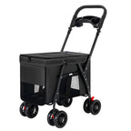 Hxl pet stroller - lightweight, foldable pet carrier for small pets