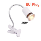 Reptile Heat Lamp With US EU Power Cord Rotatable Basking Spot Light Simulated Sunlight For Turtle Lizard Dimmable Heating Lamp