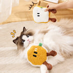 Catnip Baking Design Cat Chew Toy — Washable Soft Teddy Fleece Scratch-Resistant Toy for Cats
