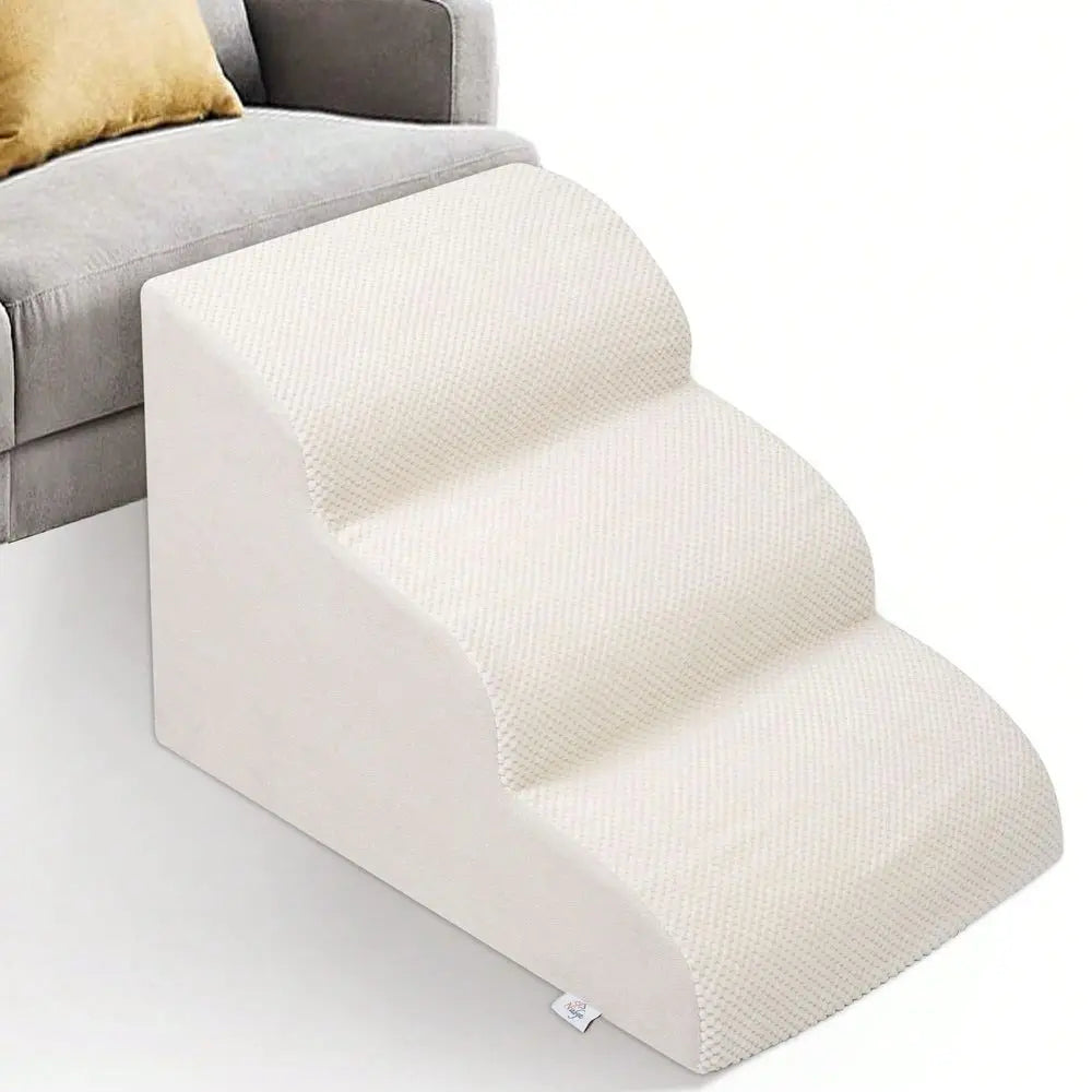 High-Density Foam Pet Stairs for Beds & Couches (Non-Slip)