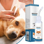 120ml Cat Ear Cleaner Solution Powerful Ear Wash Drop Washer Odor Removal Cleaning Solution for Flush Grooming Dogs Cats Puppy