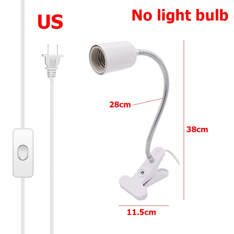 UVA+UVB 3.0 Reptile Lamp Set Clip-on Lamp Holder Bulb Thermometer Hygrometer Turtle Tortoises Lizard Sunlight Basking Heat Light