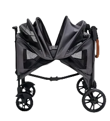STLFAdjustable Four Wheel Outdoor Pet Stroller Large Capacity Aluminum Tube Dog Travel Carrier Durable Foldable Pet Walking Supp