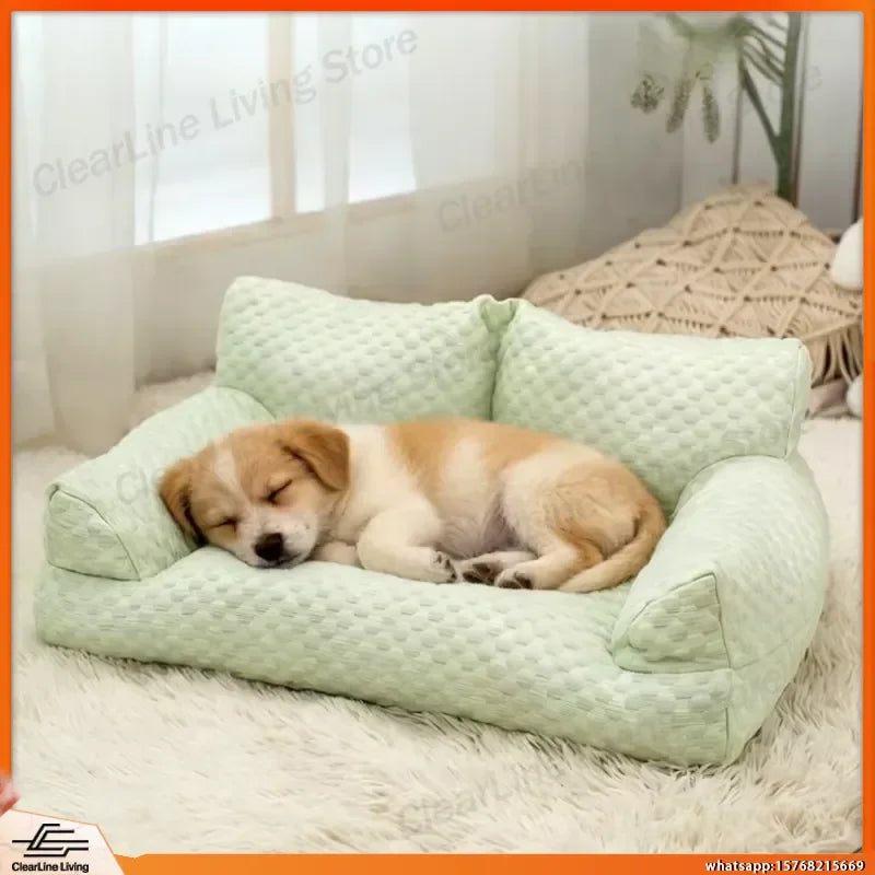 Ice Silk Cooling Sofa Bed for Dogs & Cats (Washable)