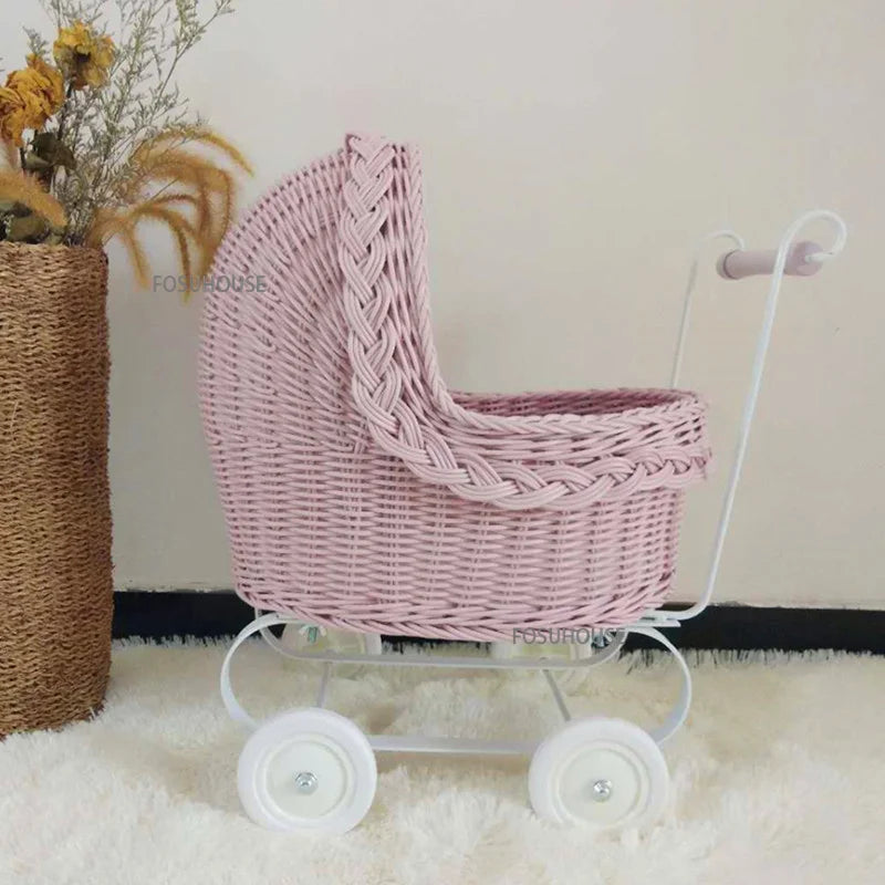 Pet Stroller with 4 Wheels Lightweight Pet Trolley for Outdoor Travel Camping Cats Dogs Cart Detachable Multifunctional Carrier