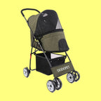 Lightweight Foldable Luxury Pet Travel Stroller Cart 2026 New Fashion Portable Carrier for Small Dogs Cats Outdoor Walk
