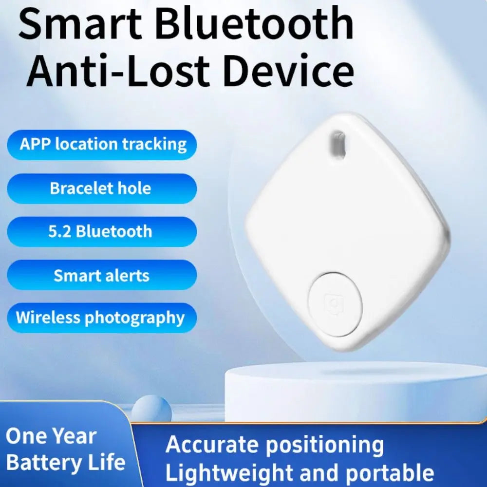 Bluetooth 5.0 Smart Anti-Loss GPS Tracker - Wireless Alarm Locator for Pets, Cars, Wallets & Keys