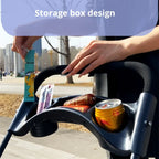 STLFLuxury Foldable Pet Outdoor Stroller Lightweight Detachable Mesh Storage Basket