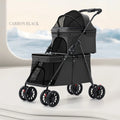 Lightweight Double-layer Pet Stroller Travel Double-layer Pet Stroller Foldable Dog and Cat Pet Outdoor Stroller