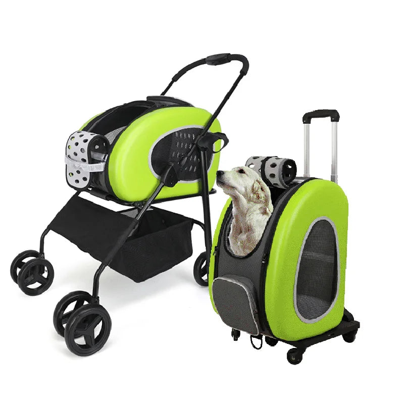 Pet Cart Multi purpose Breathable Cat Backpack Portable Small Dog Bag Foldable Multi purpose Pet Trolley