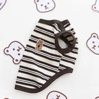 Striped Sleeveless Cat T-Shirt Vest — Stretchy Soft Breathable Kitten Tank Top Pet Clothes