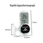 Reptile Hygrometer & Thermometer for Terrarium Gecko/Bearded Dragon/Frog/Tortoise Habitat Monitoring  reptile accessories
