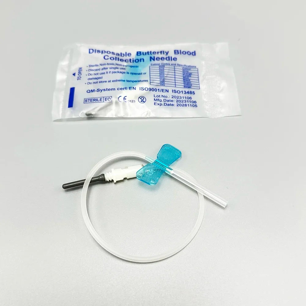 Disposable Butterfly Blood Collection Needles (100-Pack)