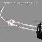 Aquarium Air Pump One-Way Check Valves (2-Pack, Oxygen Supply, Anti-Backflow for Fish Tanks)