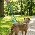 Watermelon Shape Pet Garbage Bag Dispenser Colorful with Hanging Ring Dog Poop Bag Case Portable Dog Garbage Bags Organizer Park