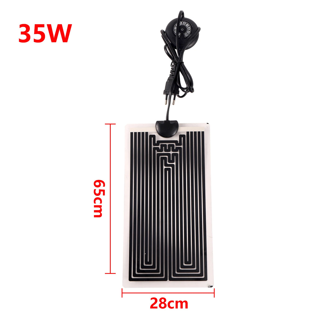EU Plug Reptile Heating Pad For Lizard Turtle Heater Reptiles Warm Adjustable Temperature Controller Mat For Small Fish Tank 1Pc
