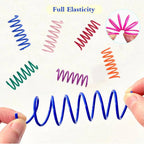 12-Pack Colorful Coil Spring Cat Toys — Durable Heavy Plastic Spiral Springs for Indoor Cats
