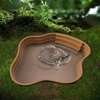Turtle Bathing Basin, Frog Bathing Basin, Can Also Be Used as Food Bowl and Water Basin, Suitable for Reptiles and Amphibians