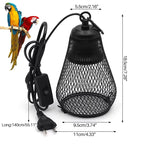 1pcs Pet Reptile Heat Lamp Shade Infrared Ceramic Heat Emitter Pet Coop Heater Guard for Chicken Lizard Turtle Brooder Snake