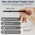 Ultra-Thin IP68 Waterproof GPS Tracker for Pets & Keys - Apple Find My Compatible (iOS)