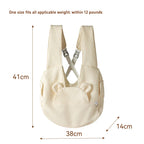 2026 New Portable Pet Backpack Small Outdoor Chest Bag Convenient For Cats Dogs To Travel Outdoors Breathable Soft Comfortable
