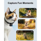1080P HD Cat Camera Collar - No WiFi, No App Needed Mini Action Pet POV Cam for Cats & Dogs