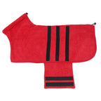 Dog Bathrobe 356g Microfiber Dog Drying Coat Super Absorbent Luxurious Soft Pet Bath Towel Adjustable Warm Dog Bathing Supplies