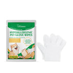 Disposable Pet Cleaning Gloves for Dogs and Cats with Coconut Oil and Glycerin Wipe Down Between Baths No Water Needed Drying