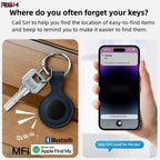 Mini Bluetooth Air Tag-Style GPS Anti-Loss Tracker - Smart Collar & Wallet Locator for Elderly, Kids & Pets (iOS)