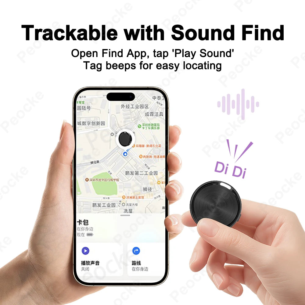 Mini Bluetooth Smart Tag for Android & Google Find Hub - GPS Anti-Loss Tracker for Pets, Luggage, Wallets & Keys