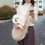 New Lightweight Crossbody Pet Bag Mesh Cat Bag Dog Out Portable Shoulder Bag Waffle, Suitable For Pets Travelling Outside