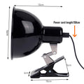 Reptile Lamp Holder with Clip-On Universal Lampshade Reptile Pets Feeding Box Heating Lamp Holder Lizard Turtle Basking Heating