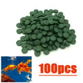 100-3000pc High Purity Spirulina Tablets Spiral Seaweed Enrichment Favorite Pets Food Fish Crystal Red Shrimp Fish Food Aquarium