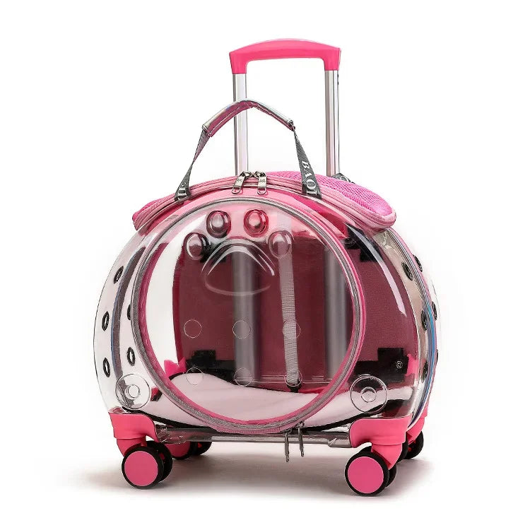Pet Luggage Transparent Space Capsule Multi-purpose Backpack Cat Bag, Large Capacity Two Portable Small Dogs Outdoor Bag