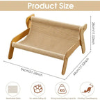 2-in-1 Cat Hammock Sofa & Scratching Post (Lint-Free)
