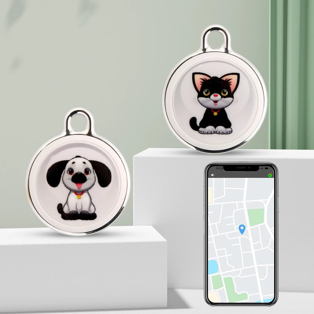 Smart Bluetooth Real-Time Collar Locator - Multi-Use Anti-Loss Tracker for Dogs, Cats, Kids, Wallets & Luggage