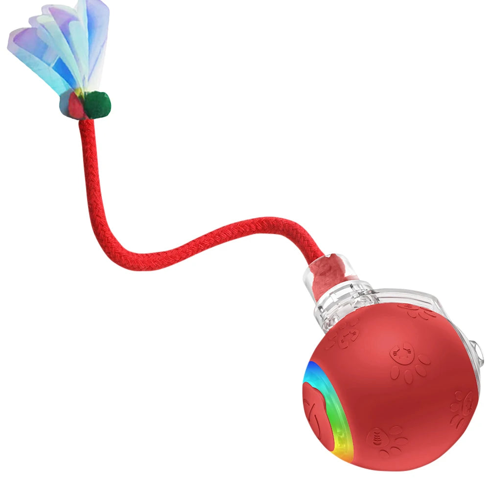Motion-Activated Self-Rotating Cat Ball Toy — Fast Rolling Anti-Depression Interactive Ball for Indoor Cats