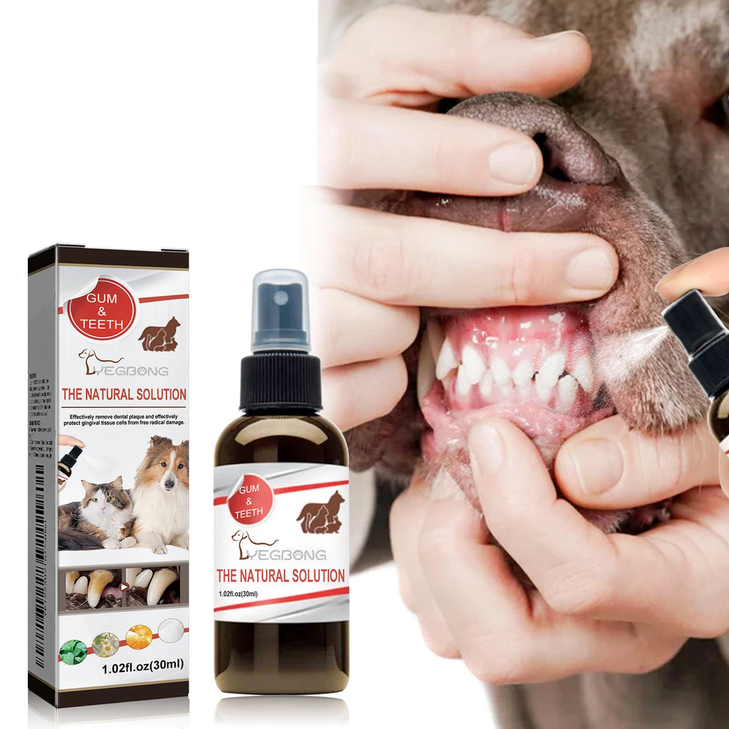Pet Oral Cleansing Spray Effectively Remove Teeth Stain Tartar Eliminate Oral Odor Breath Freshening Dog Tooth Cleaner Deodorant