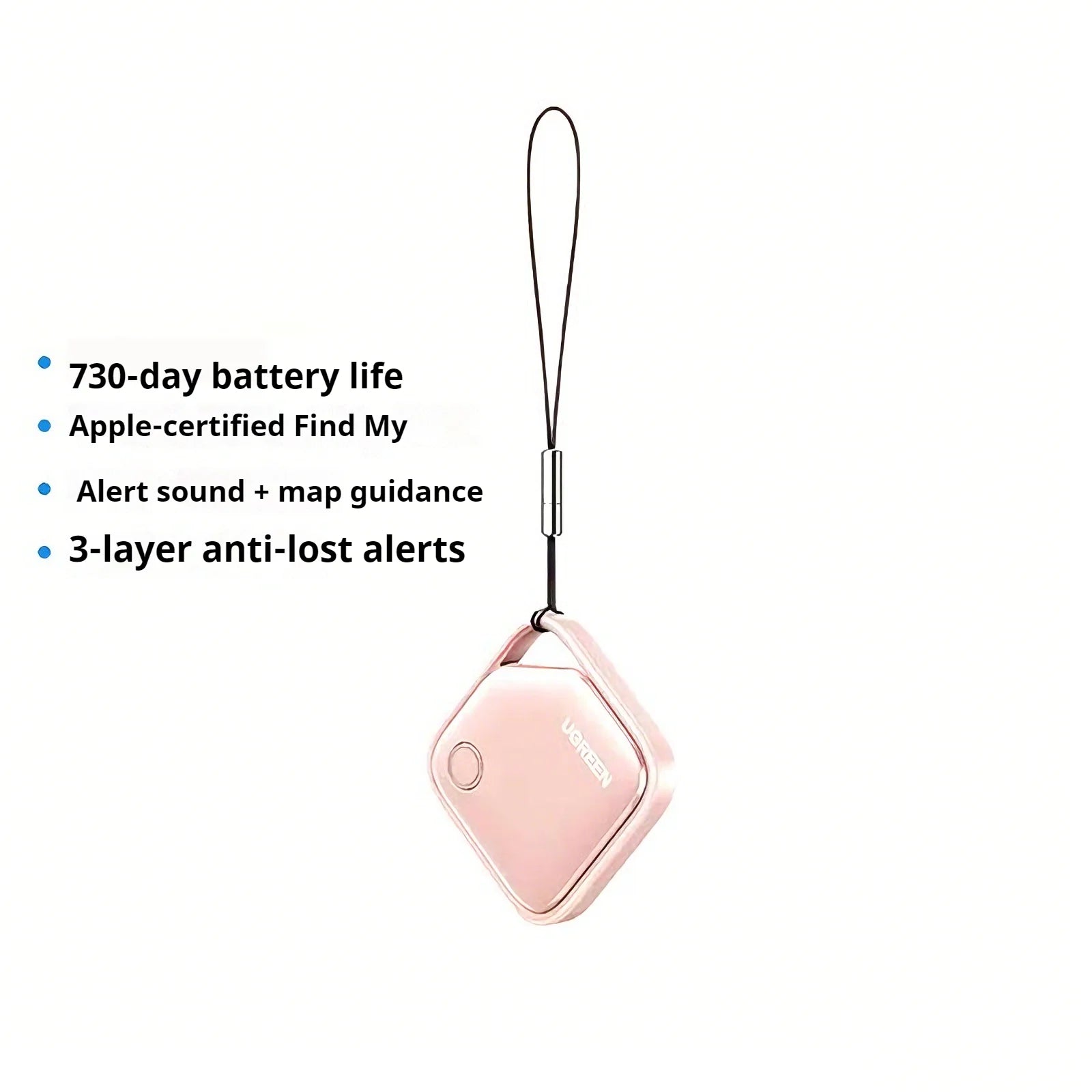 UGREEN Smart Bluetooth Tracker with 2-Year Battery for Keys & Phones - Apple Find My Compatible (iOS)