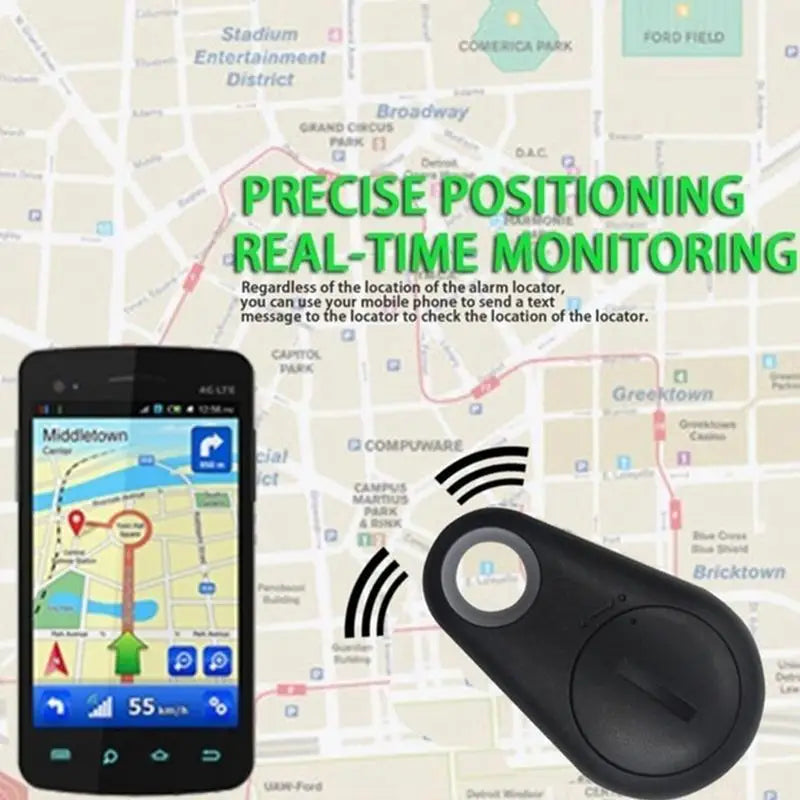 Wireless GPS Anti-Loss Tracker with Security Fence - Item Finder for Pets, Cars, Wallets & Bags