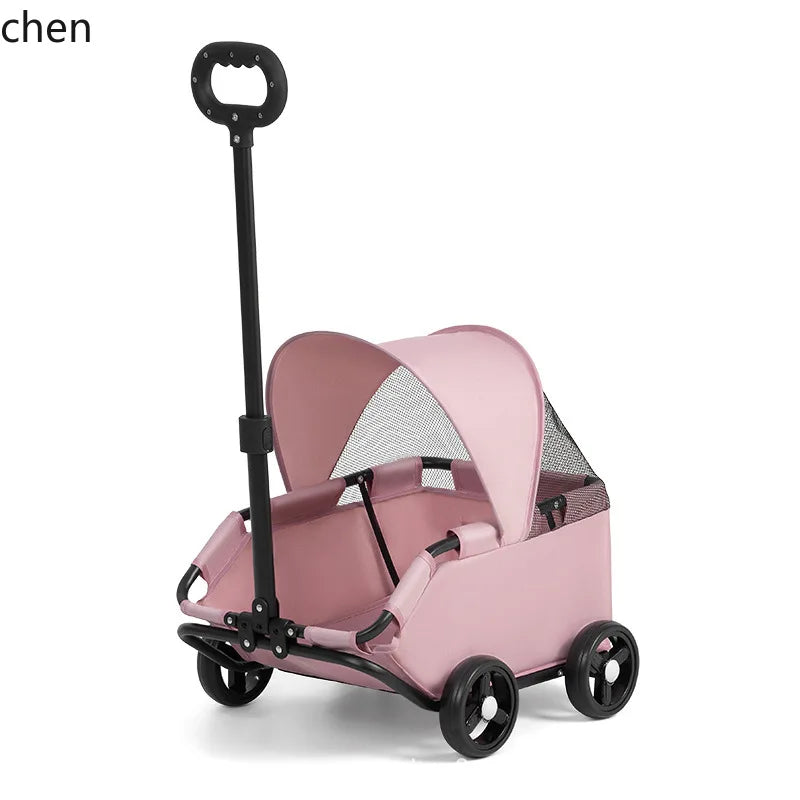 Hxl pet stroller - lightweight, foldable, outdoor pet carrier