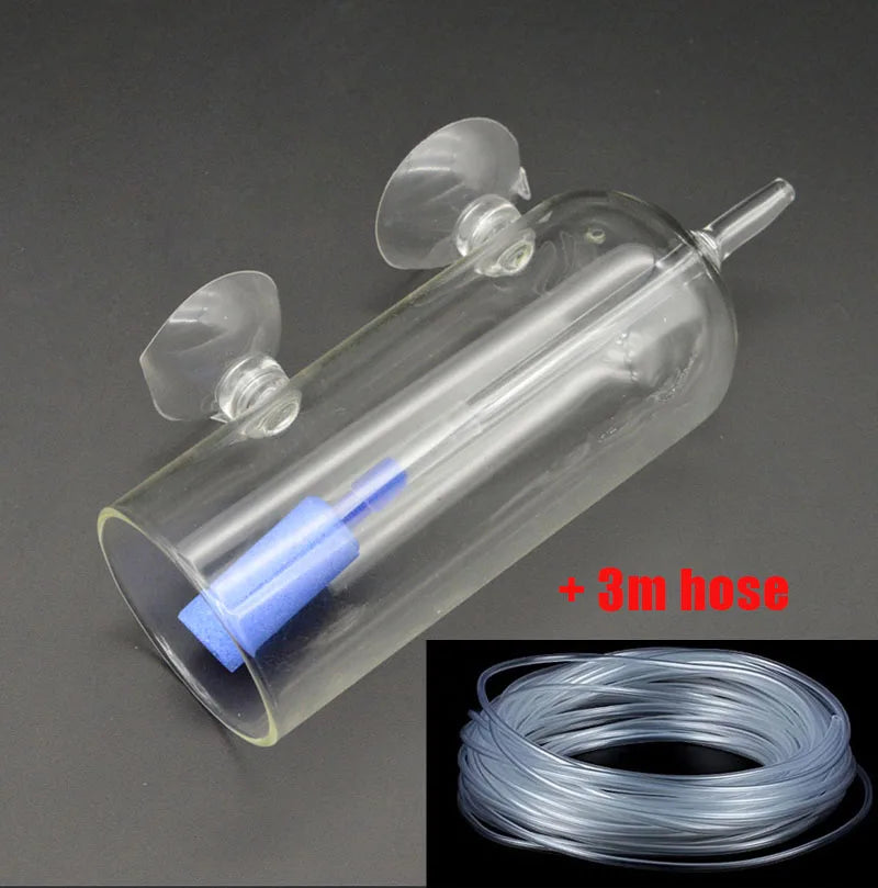 Aquarium Oxygen CO2 Diffuser Air Pump Fish Tank Glass Aerator Oxygenator Stone Air Dissolve Dispenser Aquarium Accessories