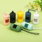Candy Color Dog Poop Bag Holder (Plastic, Hanging Rope, Portable)
