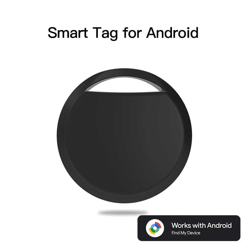 Bluetooth GPS Smart Tag Tracker for Android - Google Find My Compatible for Pets & Keys (Samsung/Xiaomi)
