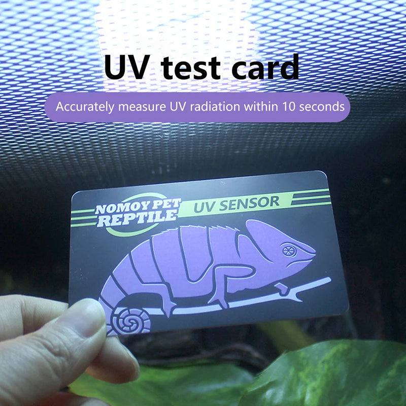 Reptile  Light Lamp Bulb Test Card UV Tests Paper Tester Meter Pet Supplies Turtle Ultraviolet Test Tool